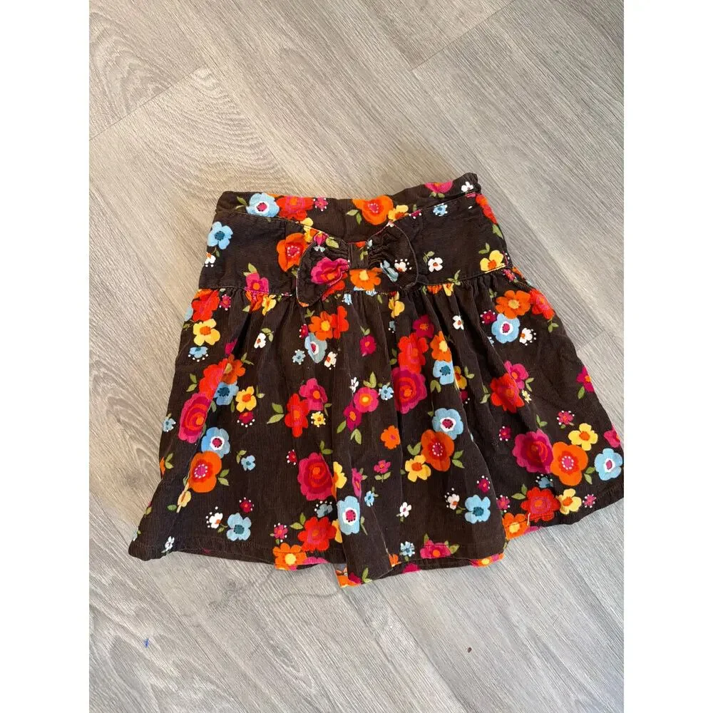 Gymboree size 6 Woodland Friends line corduroy skort